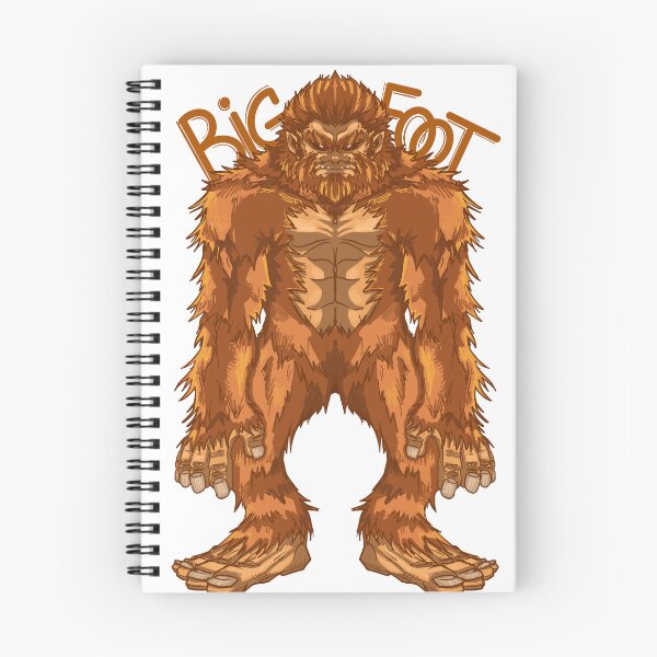 Item preview, Bigfoot legendary monster giant orange standing facing designed and sold by fifou96.