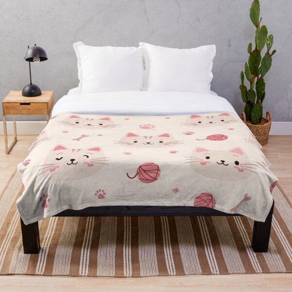Item preview, ✨ Sweet Kitty Faces – Pastel Cat Pattern ✨ designed and sold by Alquimia Lunar.