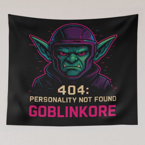 Item preview, Glitch Goblinkore – 404 Personality Not Found designed and sold by Rostislav Tarasenko.