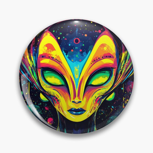 Item preview, Celestial Alien Goddess – Colorful Space Being designed and sold by Artbyminga.