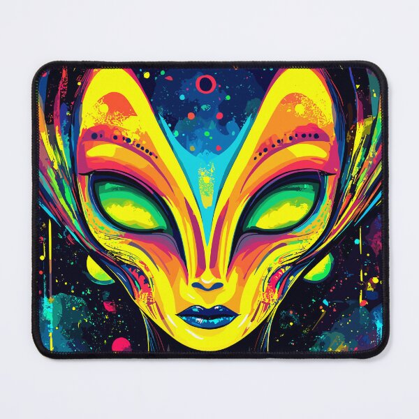 Item preview, Celestial Alien Goddess – Colorful Space Being designed and sold by Artbyminga.