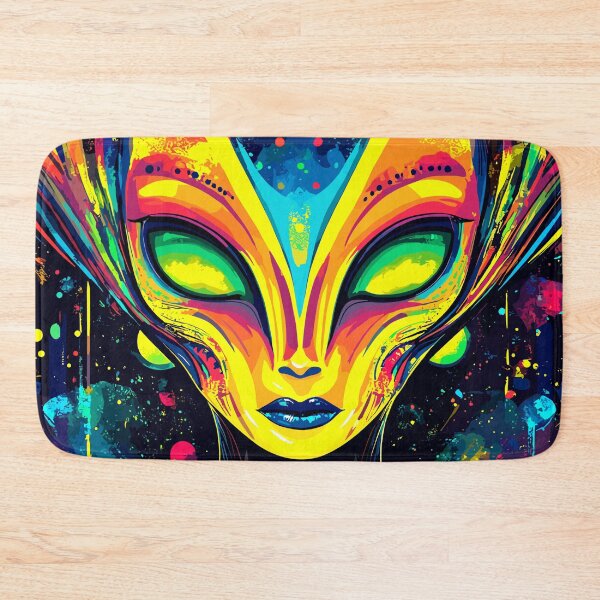 Item preview, Celestial Alien Goddess – Colorful Space Being designed and sold by Artbyminga.