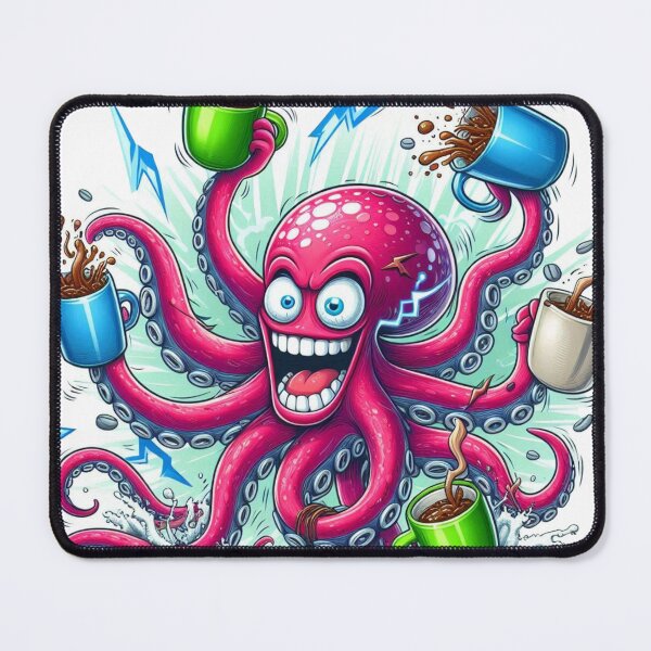 Item preview, Overcaffeinated Octopus – Chaos in Every Arm designed and sold by Confuzz1ed.