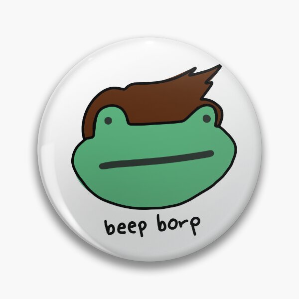 Item preview, Cool hair Beep Borp frog designed and sold by H4ppyFace2Trace.