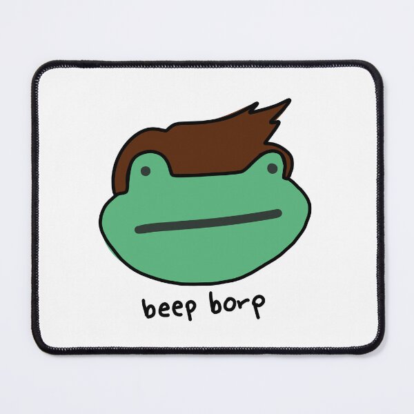 Item preview, Cool hair Beep Borp frog designed and sold by H4ppyFace2Trace.