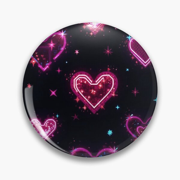 Item preview, ✨ Neon Hearts – Retro Futuristic Love Pattern ✨ designed and sold by Alquimia Lunar.