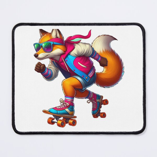 Item preview, Roller Skating Fox – Retro Cool Vibes in Motion designed and sold by Confuzz1ed.