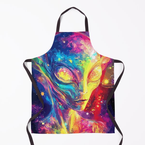 Item preview, Rainbow Nebula Alien – Cosmic Dreamscape Art designed and sold by Artbyminga.
