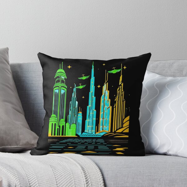 Item preview, Dubai Neon Skyline Collection: Futuristic City Lights designed and sold by Design_Your_Day.