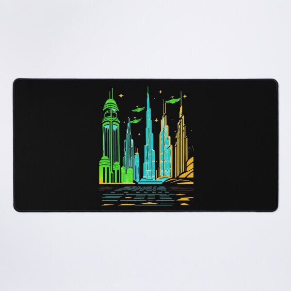 Item preview, Dubai Neon Skyline Collection: Futuristic City Lights designed and sold by Design_Your_Day.