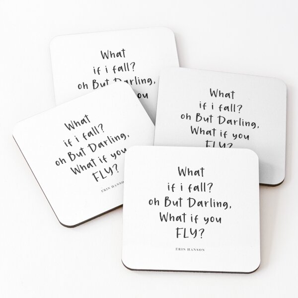 Item preview, What If I Fall? - Erin Hanson's Quote designed and sold by corbrand.