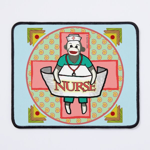 Item preview, Nurse Cap Sock Monkey designed and sold by artmuvz.