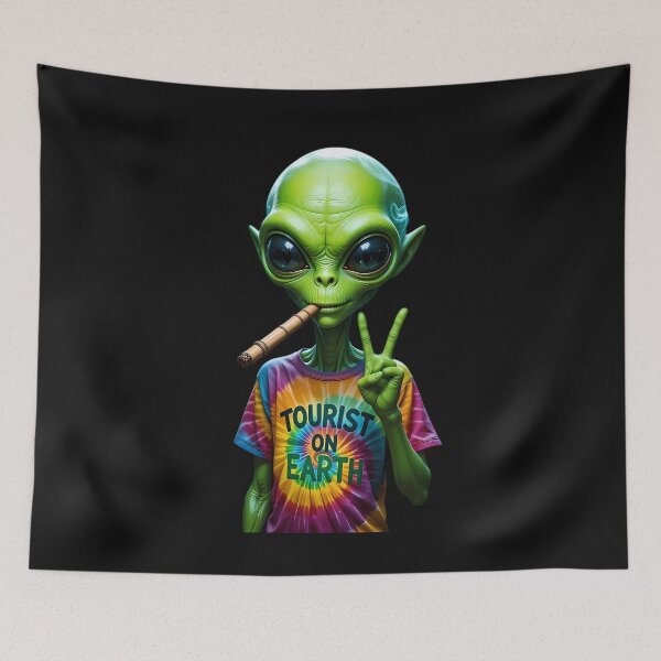 Item preview, Alien smoking a cigar designed and sold by Rostislav Tarasenko.