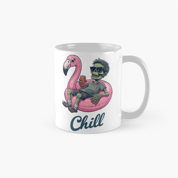 Item preview, Zombie on Flamingo Float - Chill designed and sold by NightTimeJ.