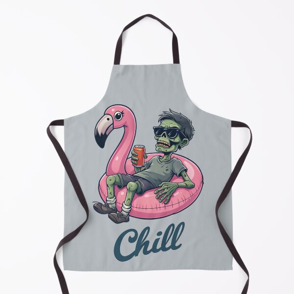 Item preview, Zombie on Flamingo Float - Chill designed and sold by NightTimeJ.