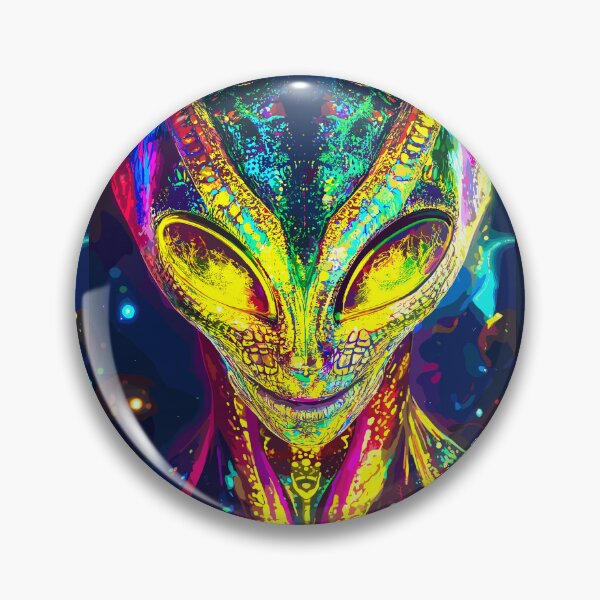 Item preview, Interstellar Soul – Psychedelic Alien Portrait designed and sold by Artbyminga.