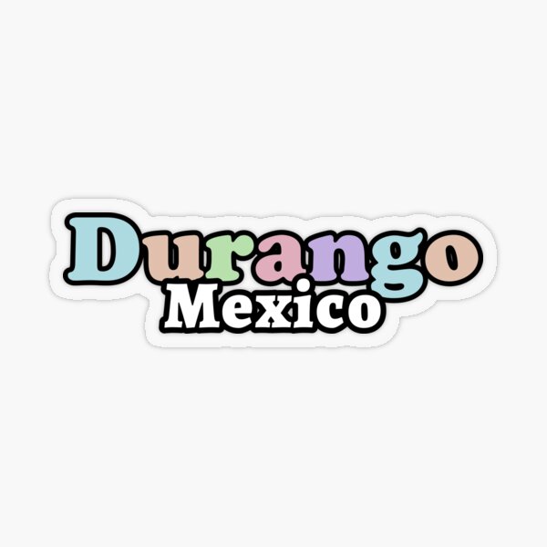 Durango Mexico Travel Luggage Transparent Sticker