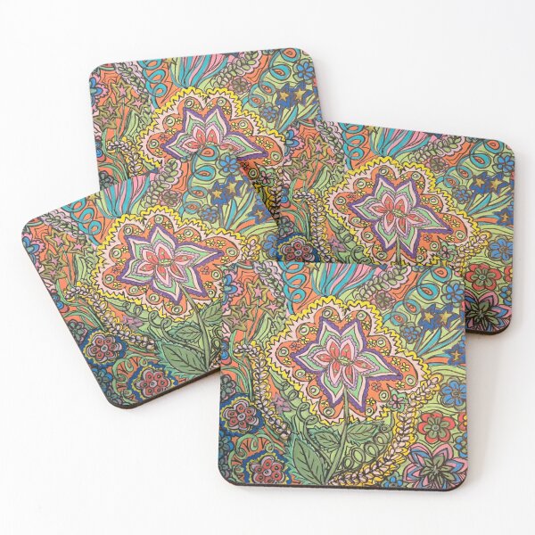 Item preview, Groovy flower bursts designed and sold by Lanabsmiles.