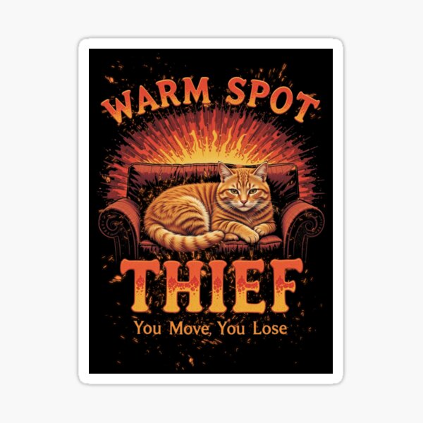 Artikel-Vorschau von Warm Spot Thief Lustiges orange getigertes Katzen-Bootleg-T-Shirt aus den 90ern, designt und verkauft von catastrocat.