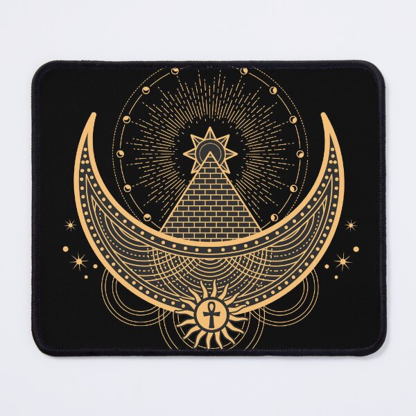 Item preview, Esoteric Moon Pyramid with Ankh designed and sold by BlackSirenSociety.
