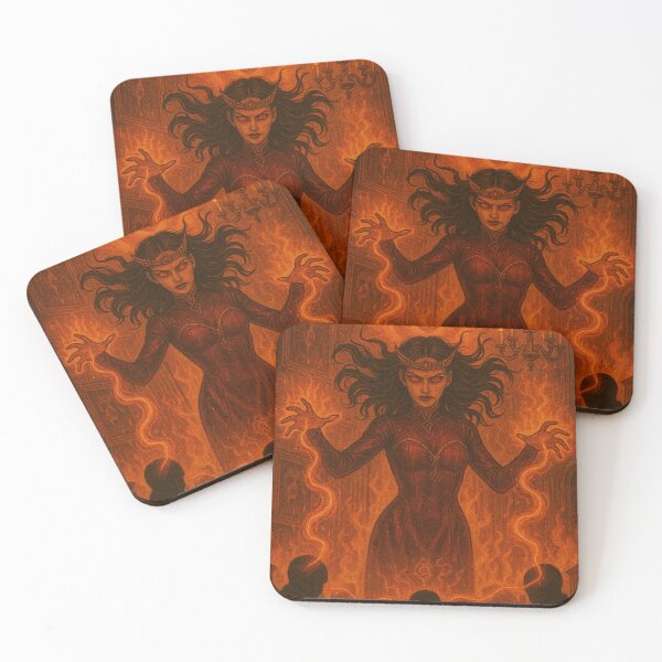 Item preview, Red Sorceress Unleashed Power. Trading Card designed and sold by JonelleTshirts.
