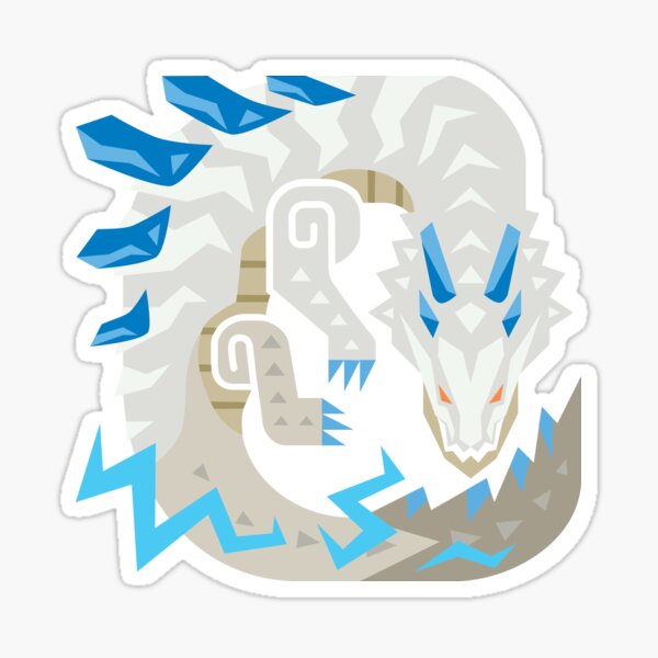 Vista previa del artículo con la obra «Icono de Lagiacrus de marfil», diseñado y vendido por WhiteoutTM.