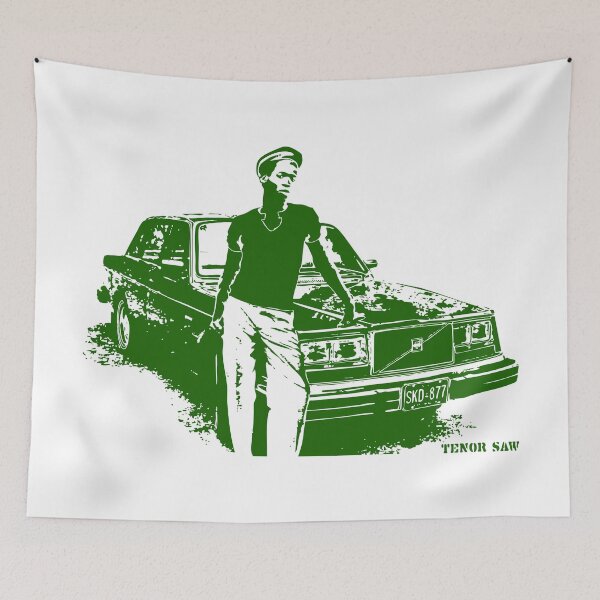 Item preview, TENOR SAW. STENCIL STYLEE. GREEN. designed and sold by 5hertz.