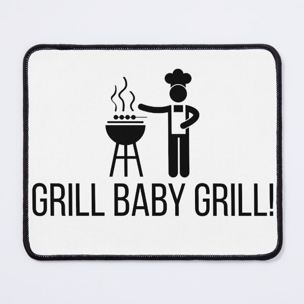 Item preview, Grill Baby Grill Bbq Apron, T-Shirts and Merch - Black Font designed and sold by T-Shirts For People.