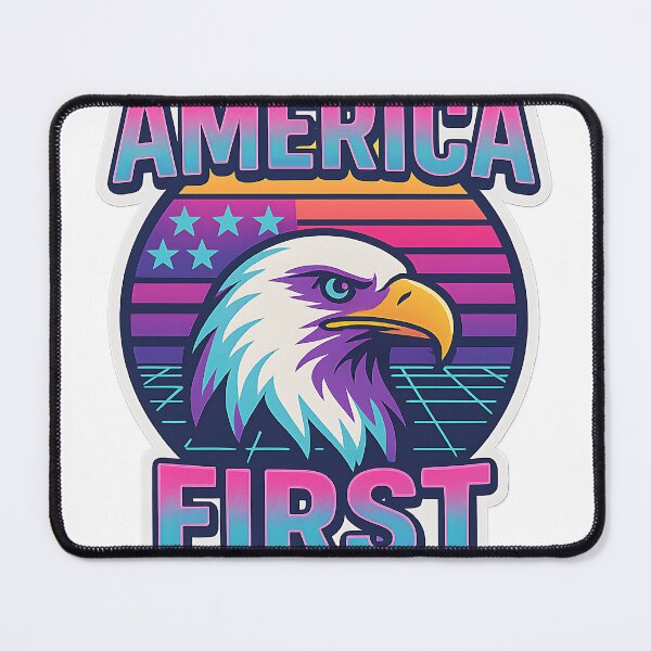 Item preview, America First designed and sold by Throwback Trends.
