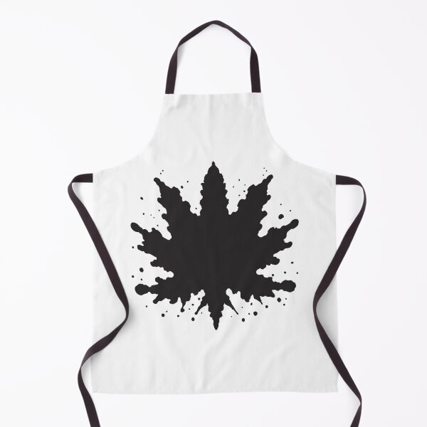 Item preview, Black Splatter Rorschach Cannabis Leaf designed and sold by bloria.