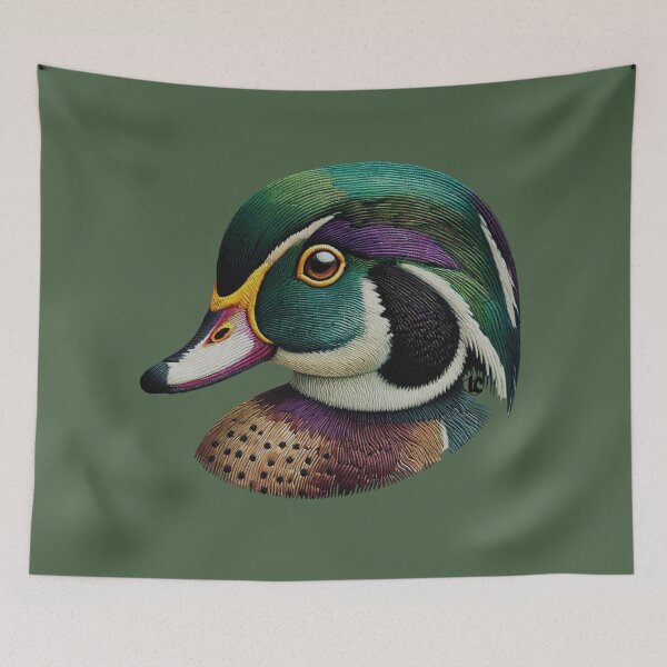 Item preview, Colorful Wood Duck Hunting Design designed and sold by LifeCrush.