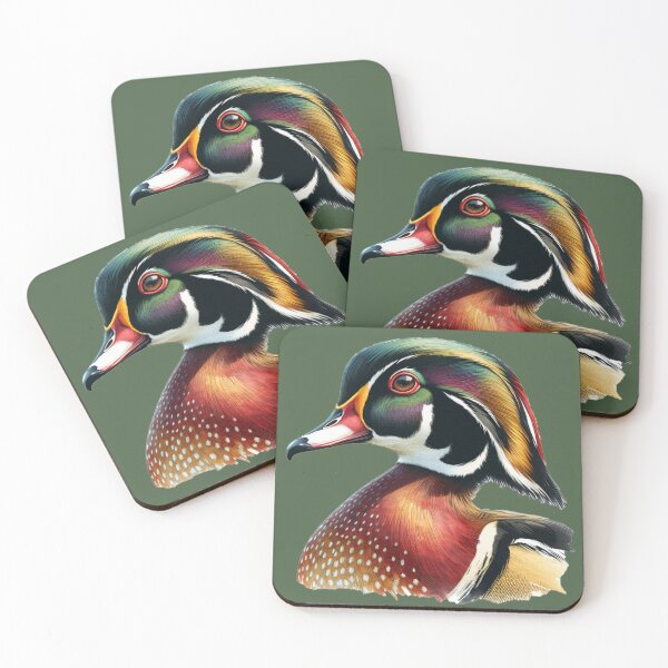 Item preview, Colorful Wood Duck Hunting Design designed and sold by LifeCrush.