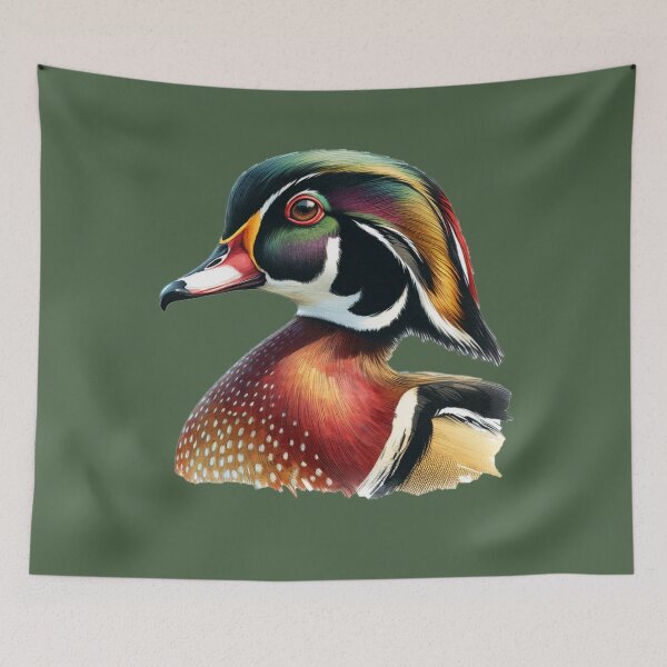 Item preview, Colorful Wood Duck Hunting Design designed and sold by LifeCrush.