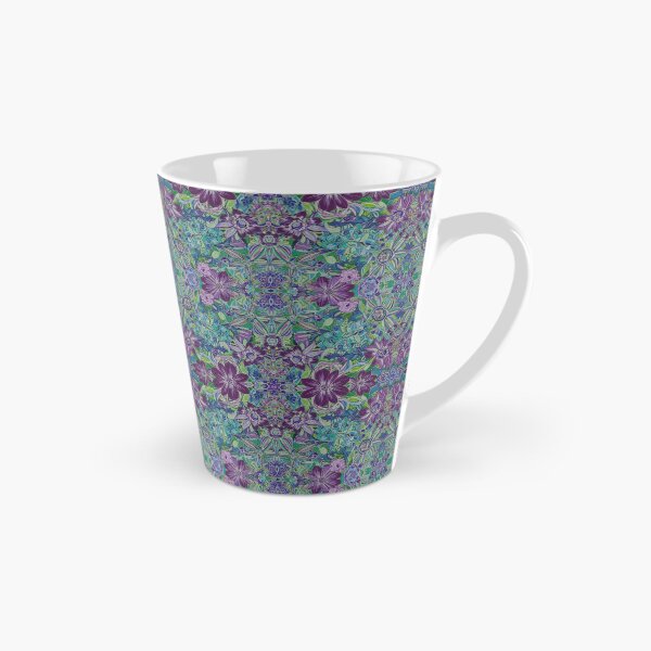 Item preview, Teal Purple Tropical Pattern designed and sold by LunaJuneArt.