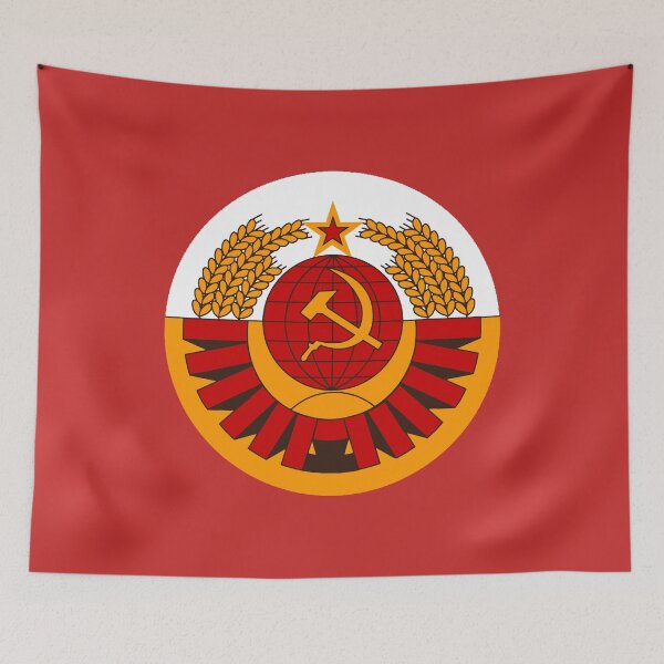 Item preview, 2010 Space Odyssey Soviet Emblem Art | Retro-Futurist USSR Space Program Poster - Communist Sci-Fi Wall Decor & Cosmos Collectibles designed and sold by RevolutionToday.