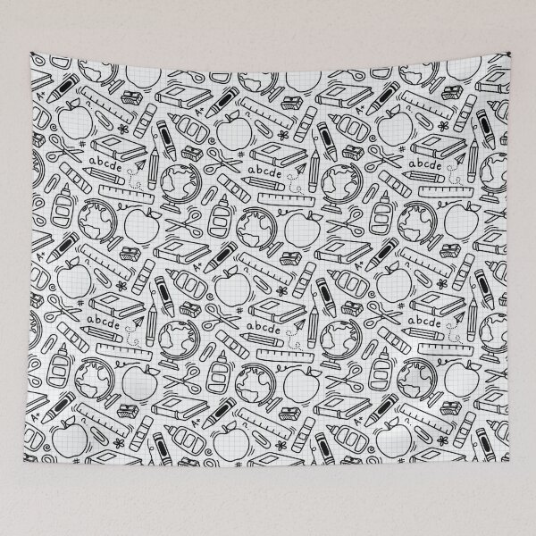 Item preview, Teacher School Supplies Doodle – Whimsical Education designed and sold by PeaChiArtsi.