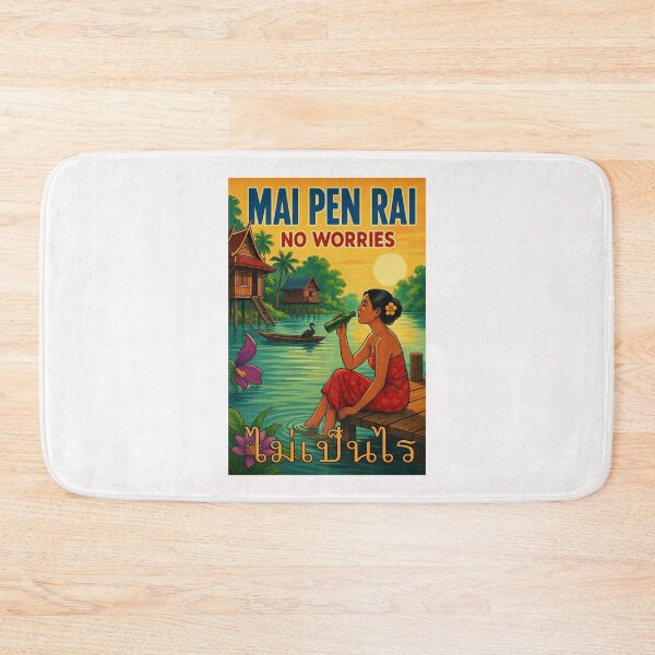 Item preview, Mai Pen Rai, No Worries; Thailand; designed and sold by StickerApe.