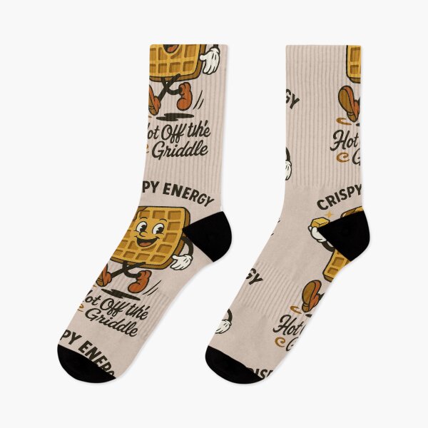 Item preview, Wiggly Waffle Retro – The Crispy Dancer designed and sold by HoopeStylee.