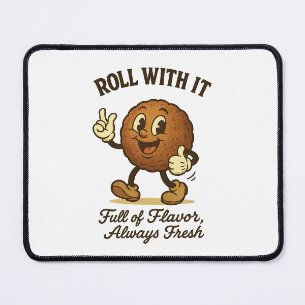 Item preview, Roll With It – Retro Meatball Cartoon Full of Flavor designed and sold by HoopeStylee.