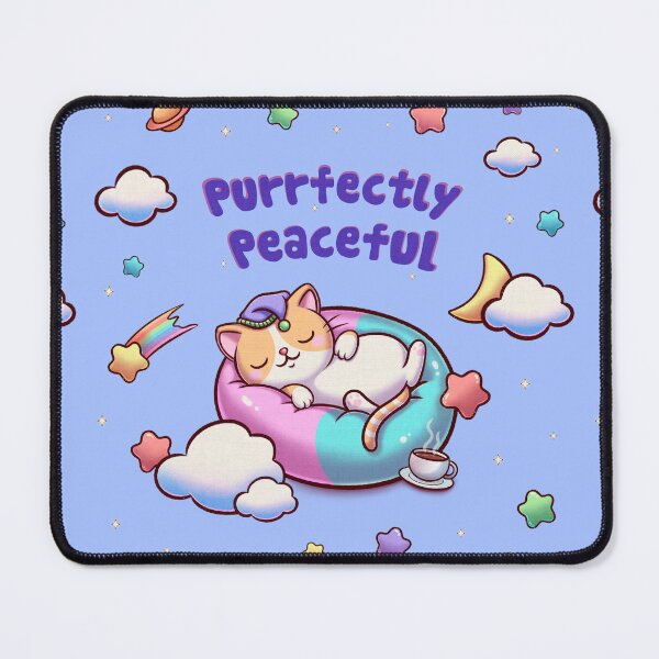 Item preview, Purrfect Nap – Cute Kawaii Cat in Space designed and sold by Magsu.art.
