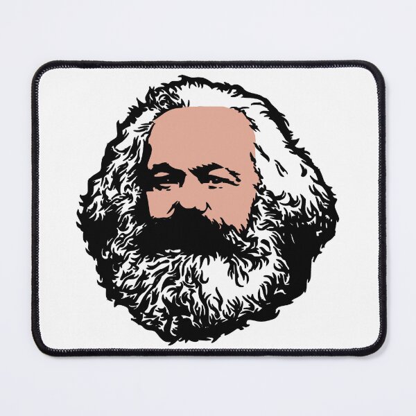 Item preview, Karl Marx Coffeehouse Poster | Philosopher Portrait Study Print - Marxist Theory Cafe Wall Art, Leftist Bookshop Decor & Capital Reading Club Stickers designed and sold by RevolutionToday.