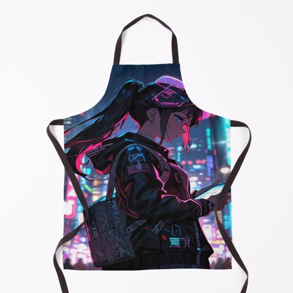 Item preview, Cyberpunk Anime Schoolgirl designed and sold by TONSNAP.