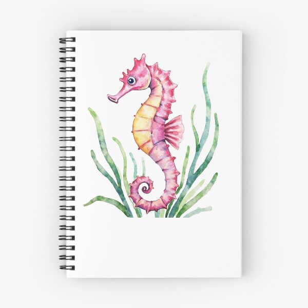 Item preview, Whimsical Pink Seahorse | Beachcore Ocean Art Print designed and sold by Christies  Creations.