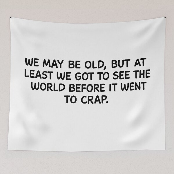 Item preview, World Went To Crap; designed and sold by StickerApe.