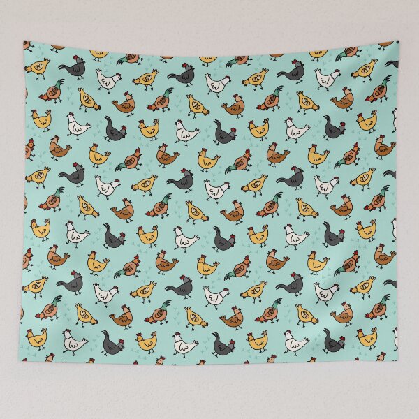 Item preview, Chicken and Rooster Farm Doodle designed and sold by PeaChiArtsi.