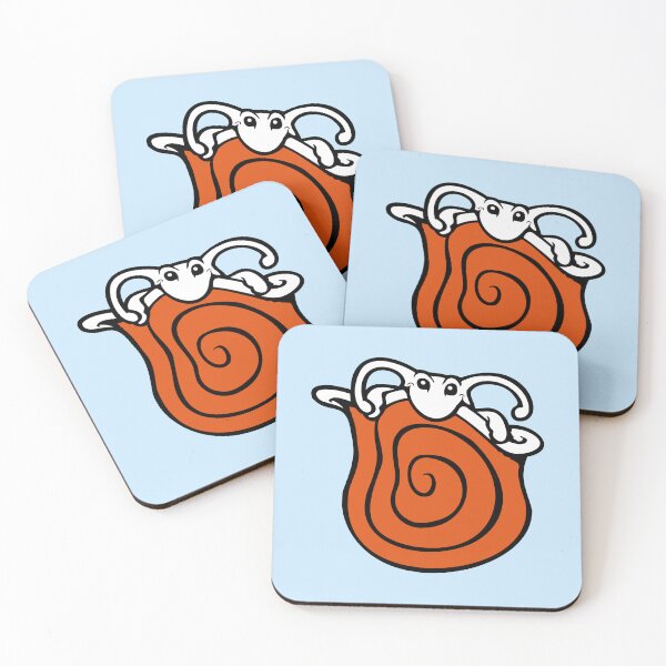 Item preview, Snail Hides Shell Home Little Slug Cute Comic designed and sold by shirt-o-mat.