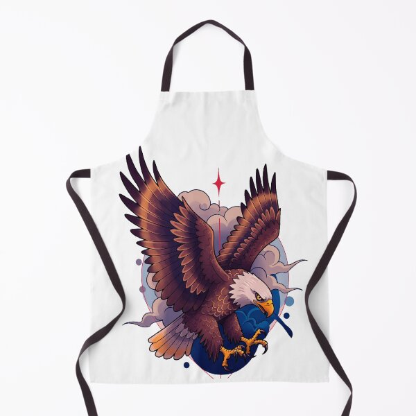 Item preview, Neotraditional Eagle Tattoo – Majestic Bird in Flight Design designed and sold by Ojo de Lilith.