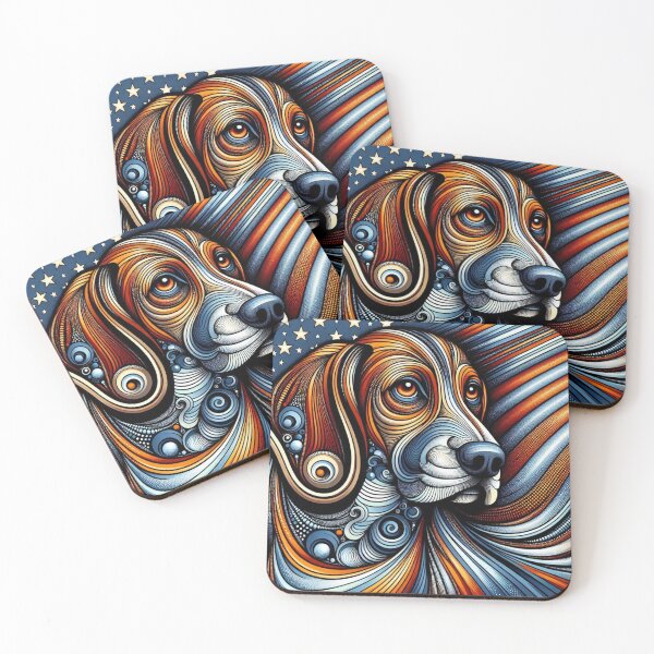 Item preview, American English Coonhound Dog  designed and sold by Wags & Tails.