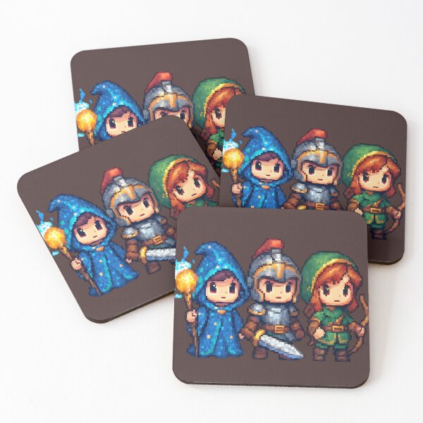 Item preview, Retro Pixel Chibi Crew designed and sold by TONSNAP.