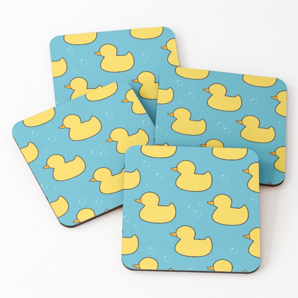 Item preview, Yellow Rubber Duckies with Bubbles Pattern designed and sold by MoePark.
